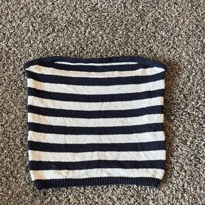 Altar'd State Striped Knit Crop Top